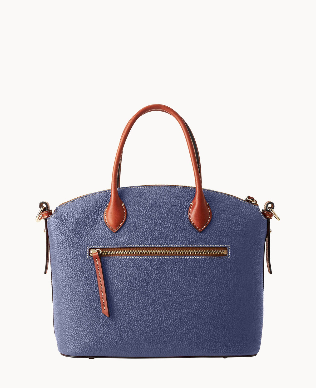 Pebble Grain Domed Satchel