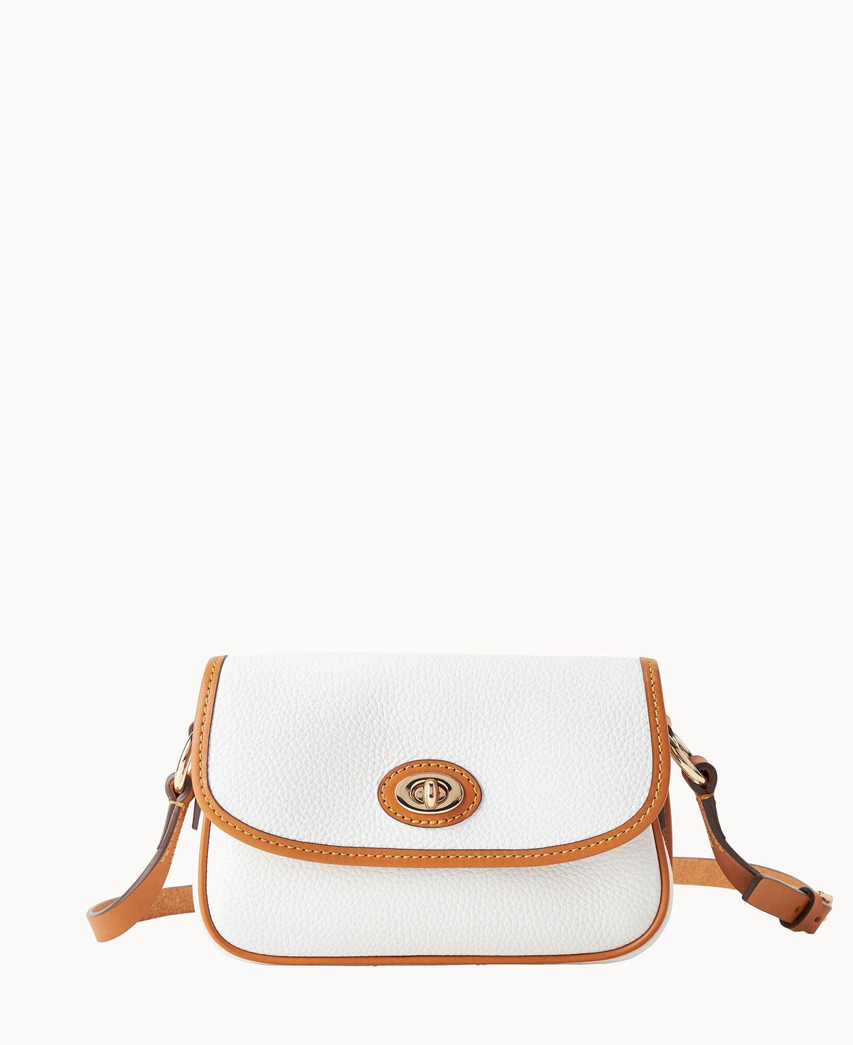 Pebble Grain Turnlock Crossbody 22