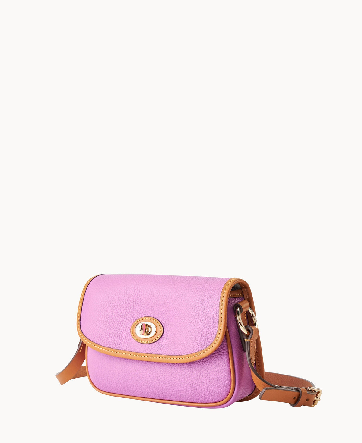 Pebble Grain Turnlock Crossbody 22