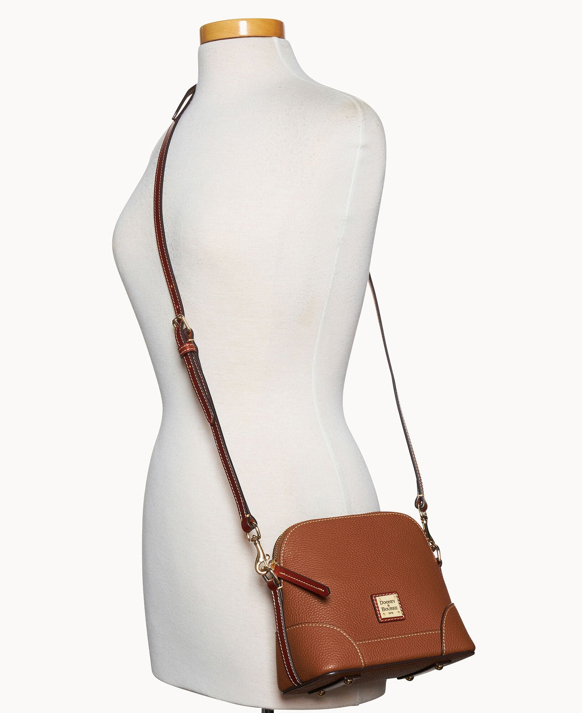 Pebble Grain Small Domed Crossbody