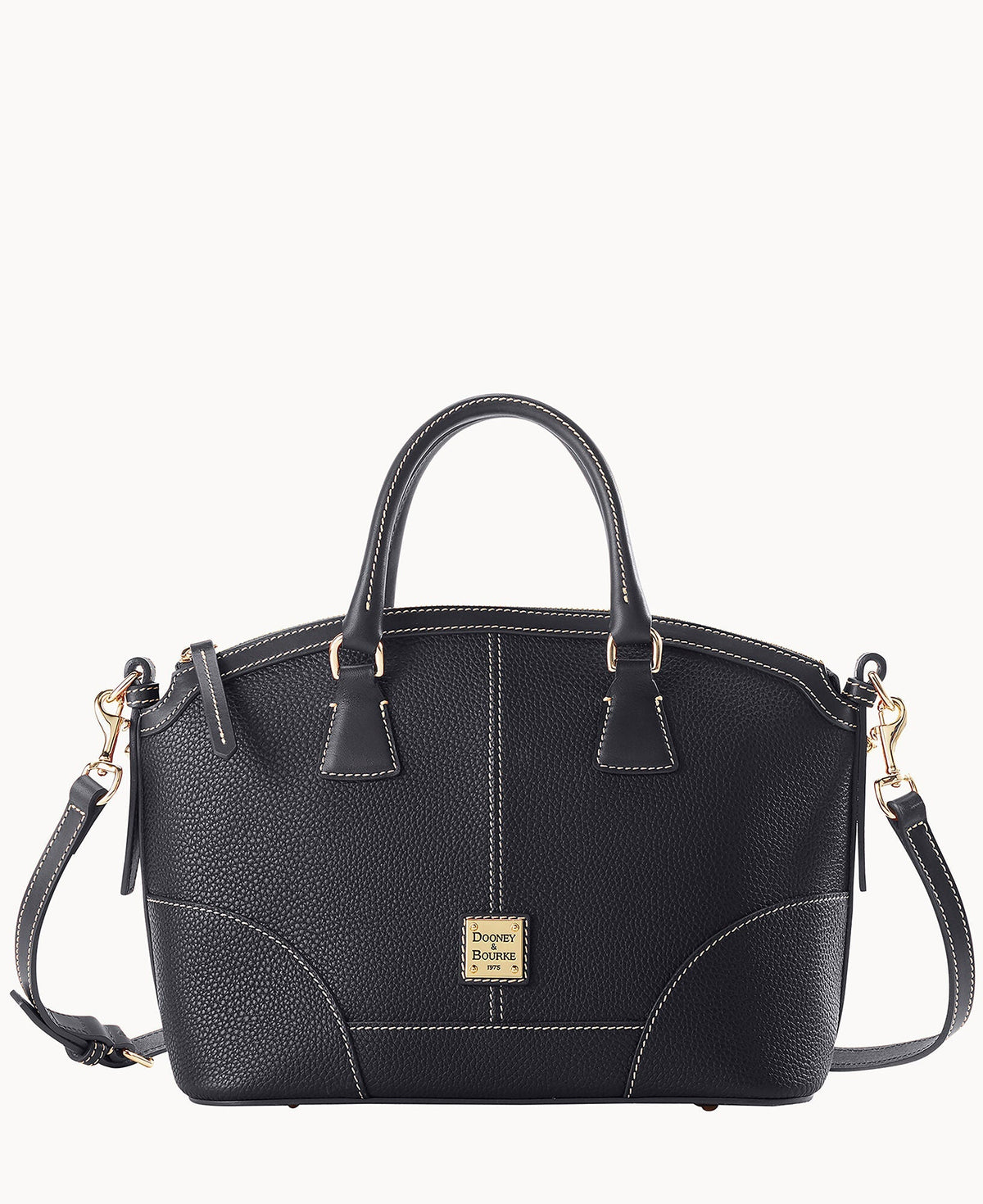 Pebble Grain Small Domed Satchel