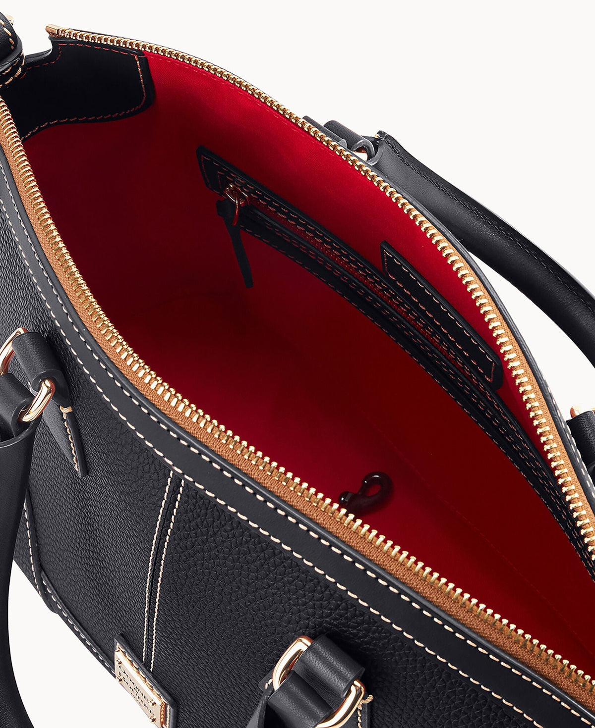 Pebble Grain Small Domed Satchel