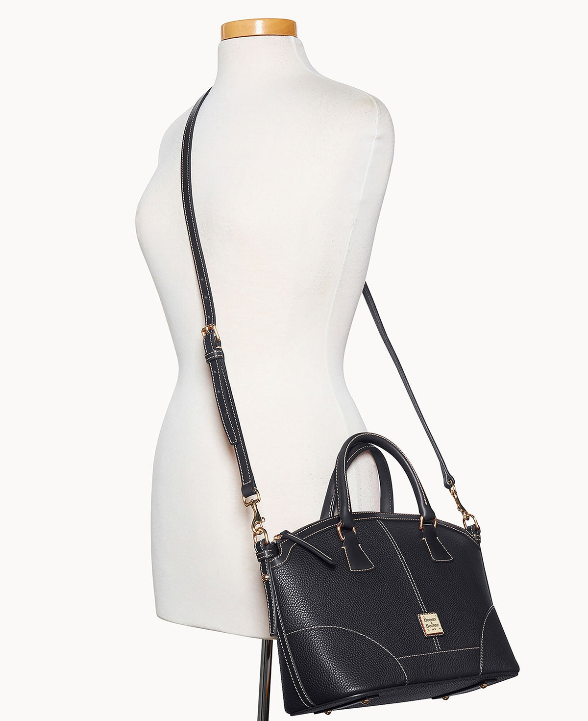 Pebble Grain Small Domed Satchel