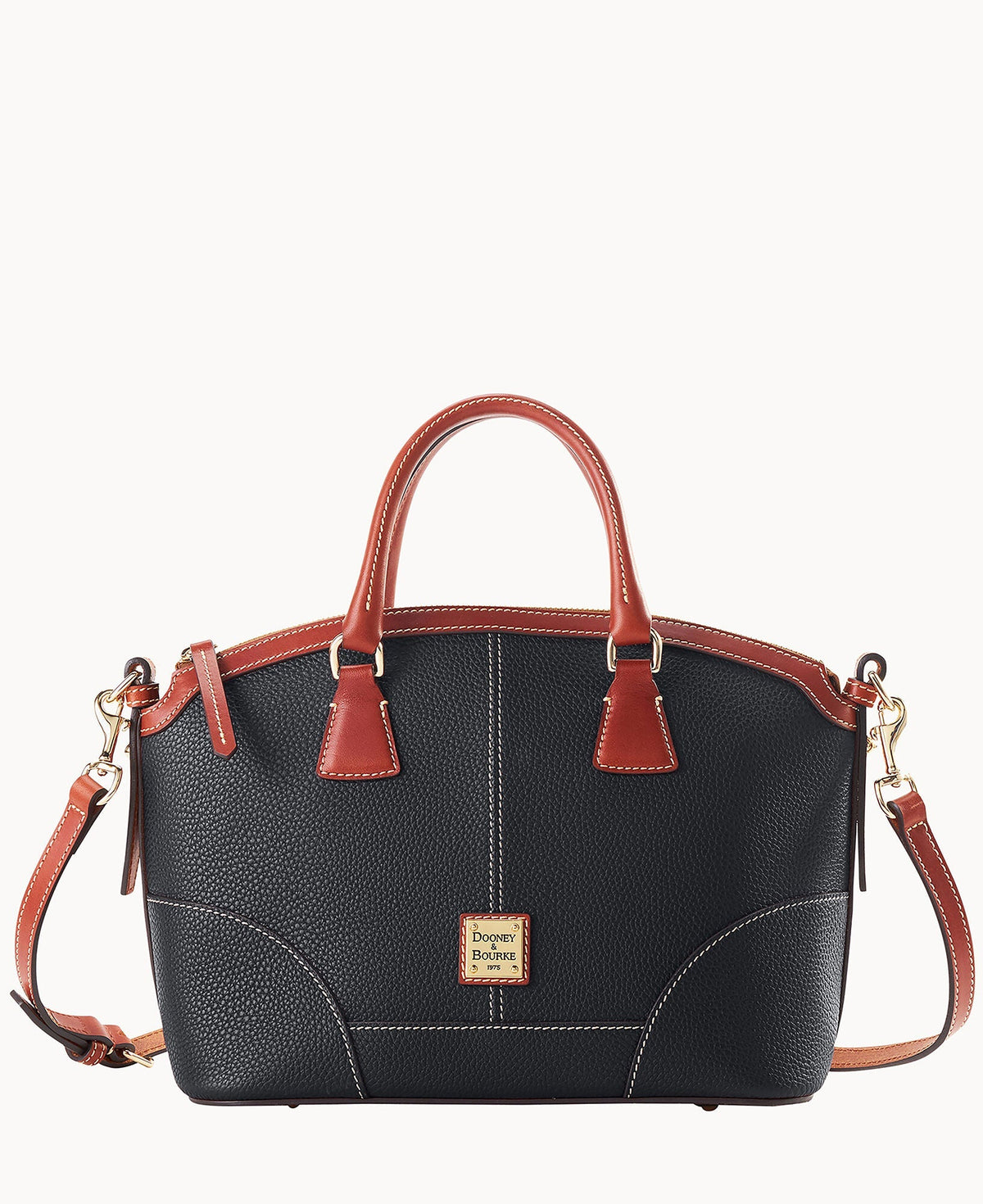 Pebble Grain Small Domed Satchel