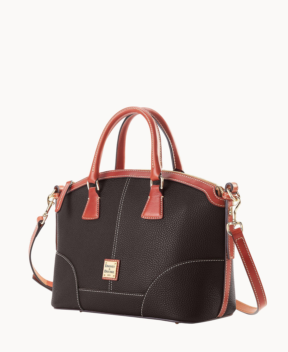 Pebble Grain Small Domed Satchel