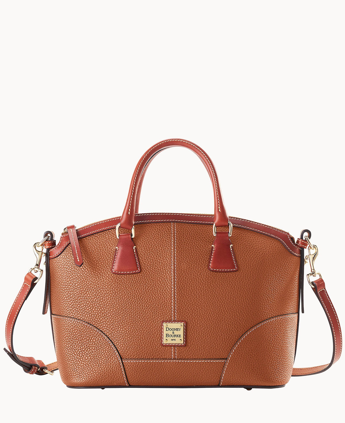 Pebble Grain Small Domed Satchel