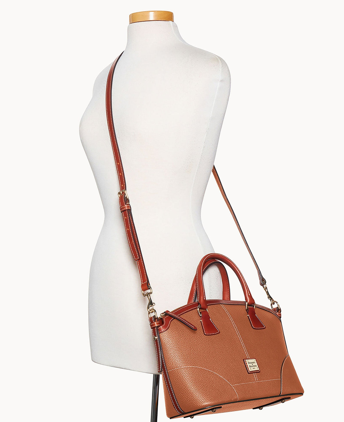 Pebble Grain Small Domed Satchel