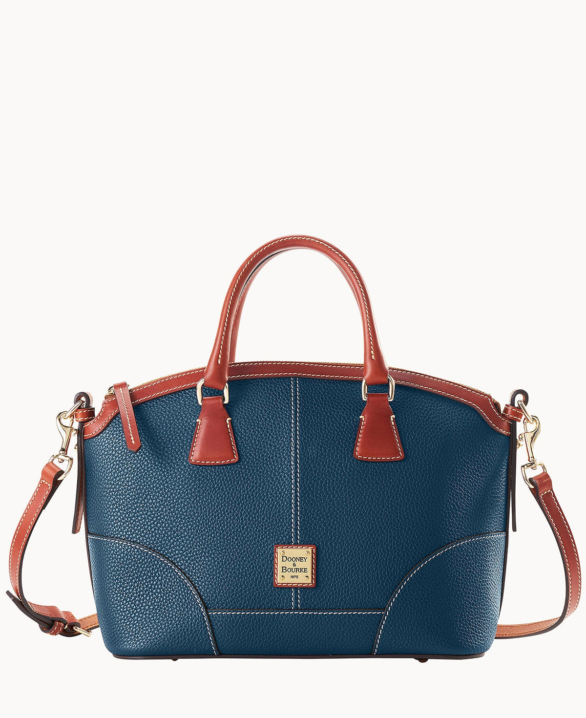 Pebble Grain Small Domed Satchel