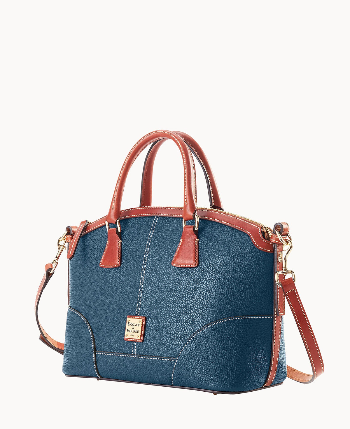 Pebble Grain Small Domed Satchel