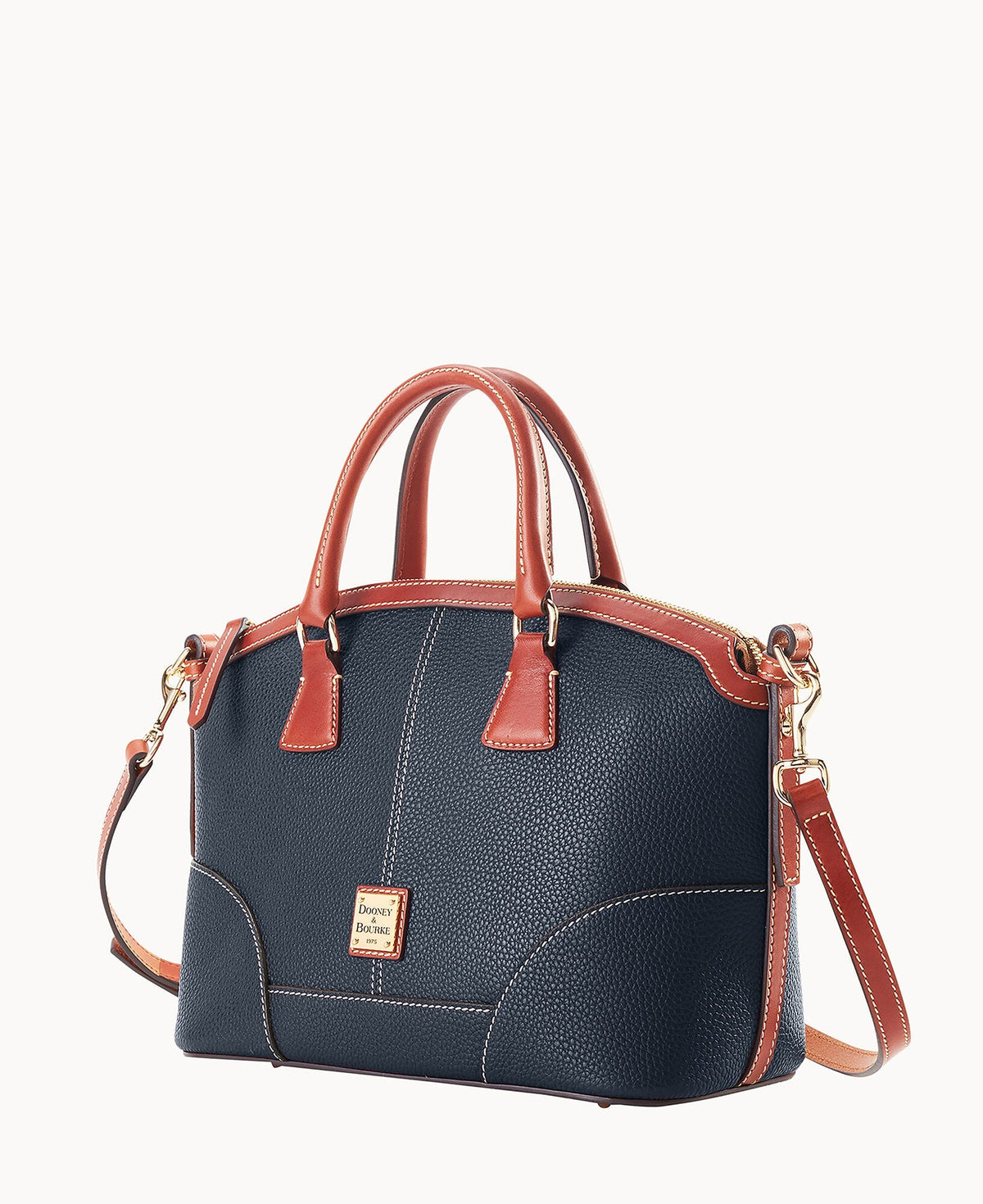 Pebble Grain Small Domed Satchel