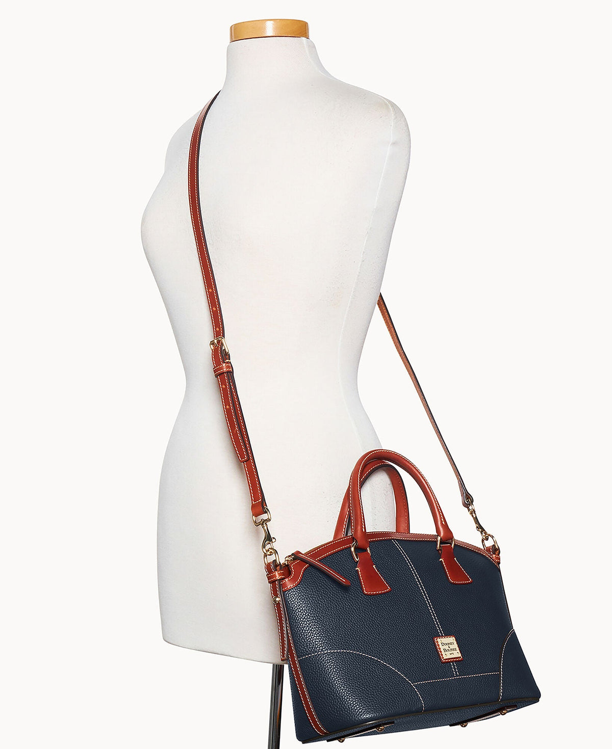 Pebble Grain Small Domed Satchel