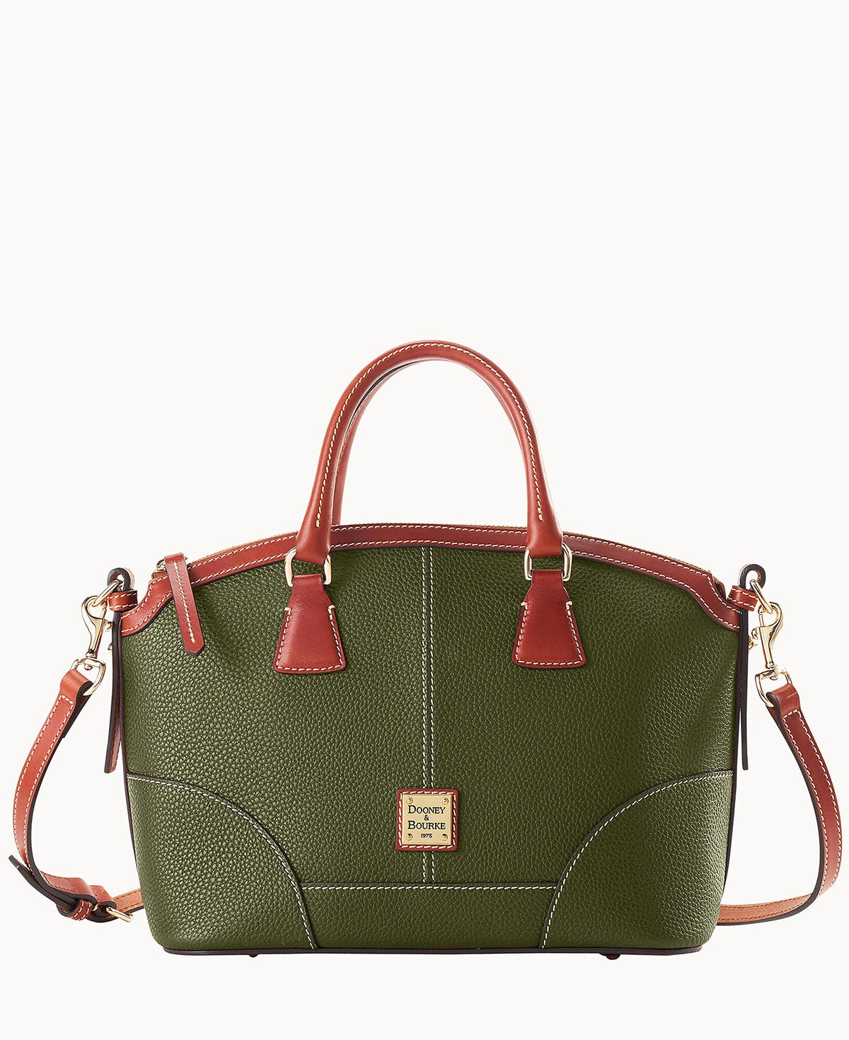 Pebble Grain Small Domed Satchel