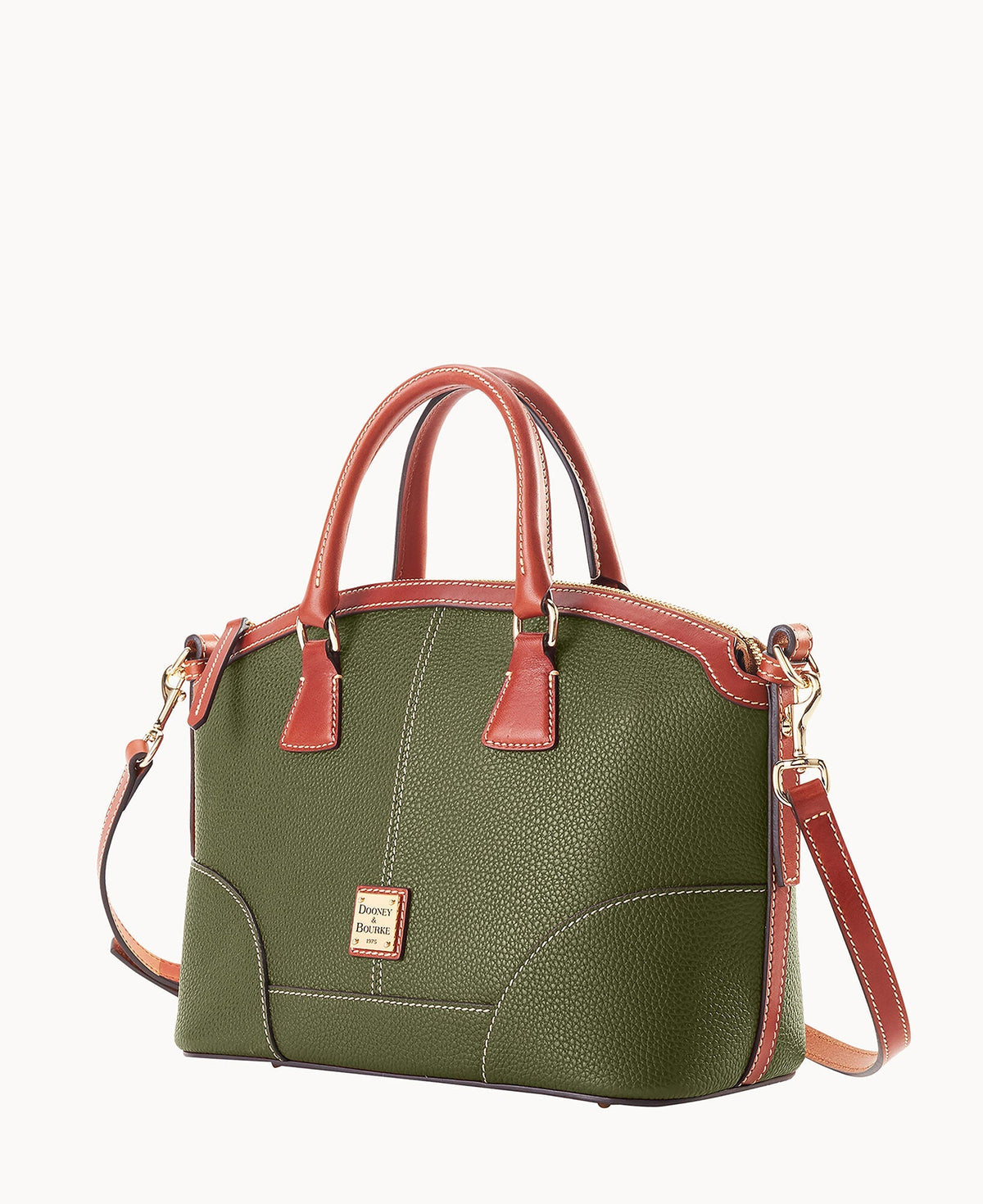 Pebble Grain Small Domed Satchel