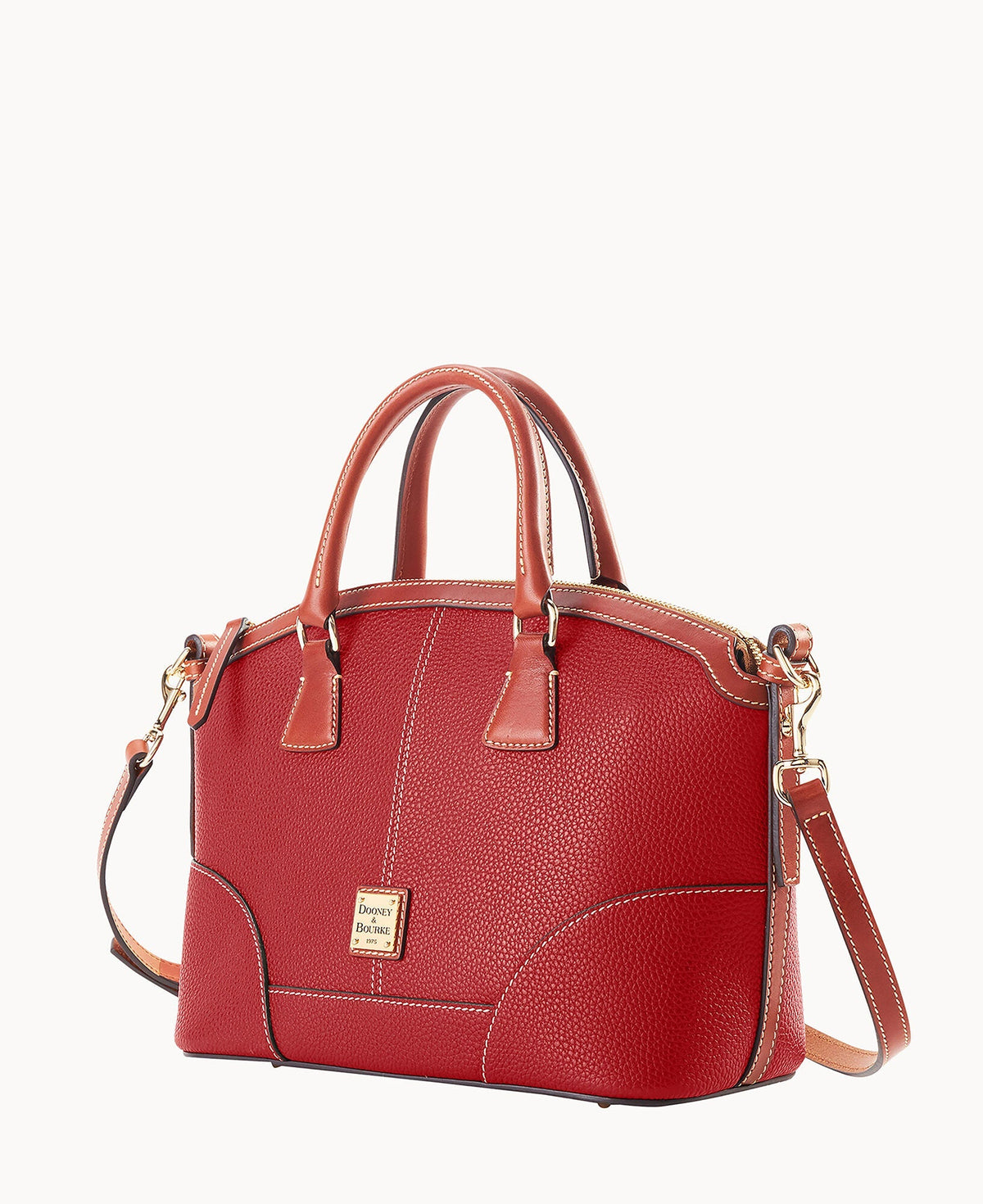 Pebble Grain Small Domed Satchel