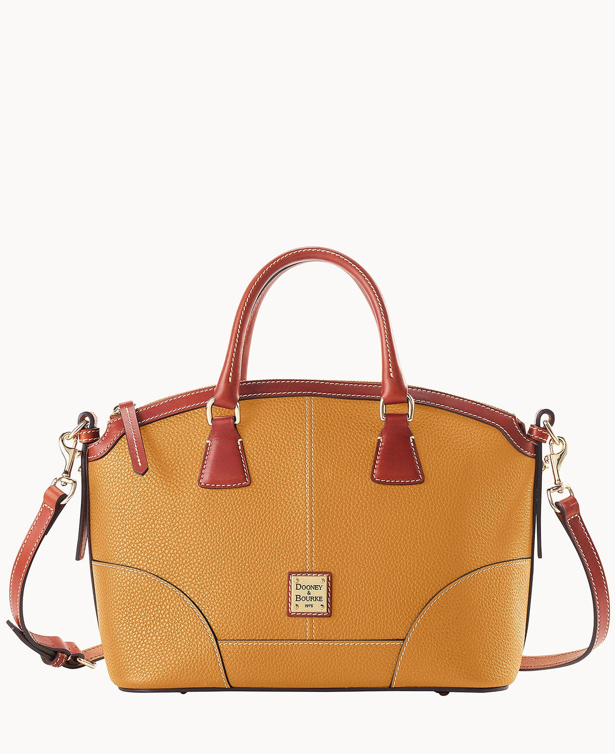 Pebble Grain Small Domed Satchel