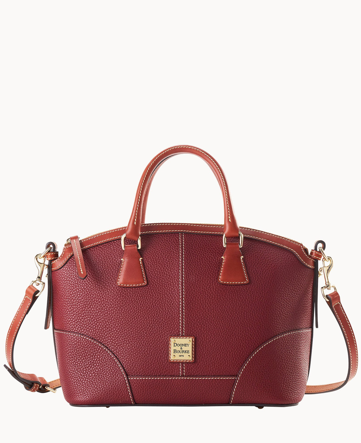 Pebble Grain Small Domed Satchel