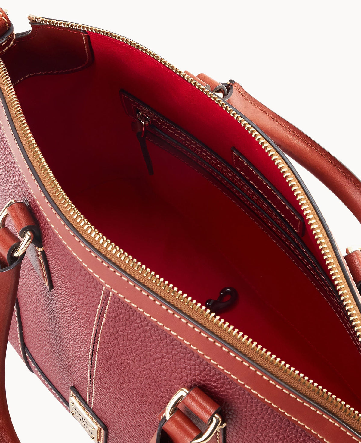 Pebble Grain Small Domed Satchel