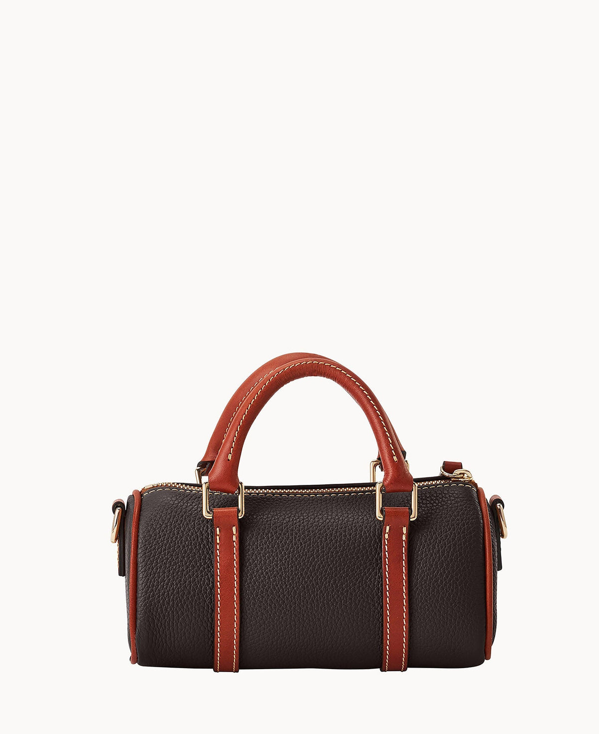 Pebble Grain Crossbody Barrel Satchel 20