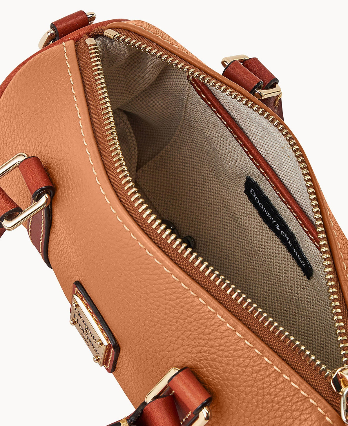 Pebble Grain Crossbody Barrel Satchel 20