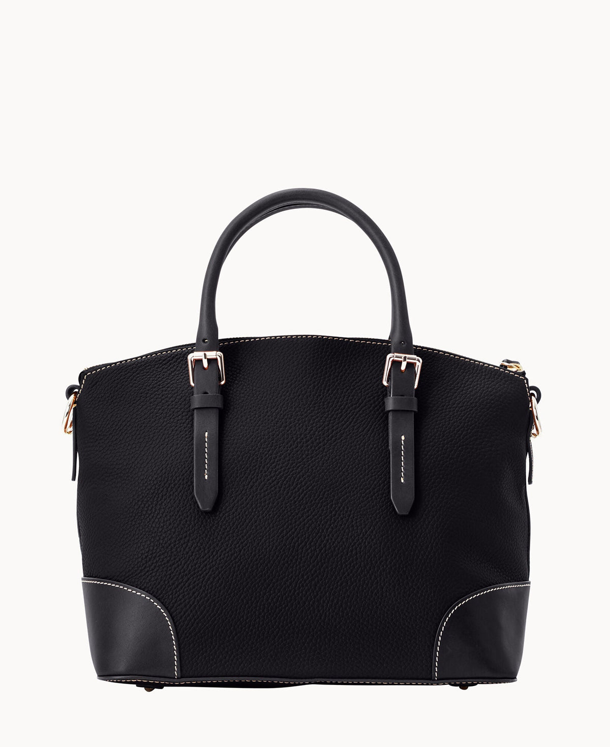 Pebble Grain Domed Satchel