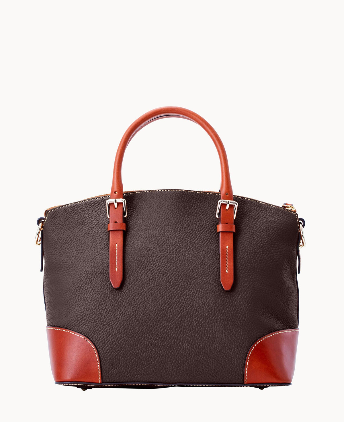 Pebble Grain Domed Satchel