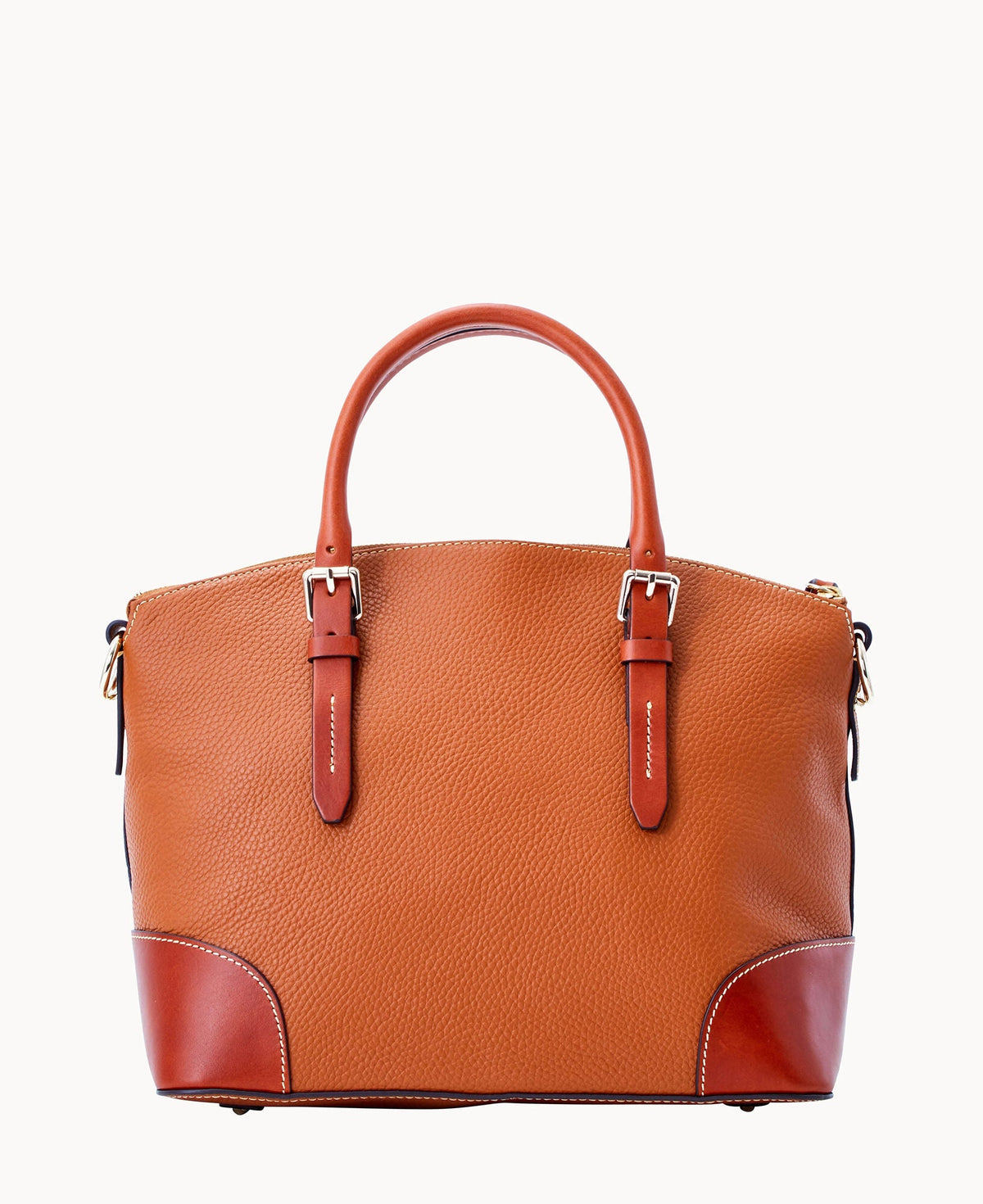 Pebble Grain Domed Satchel