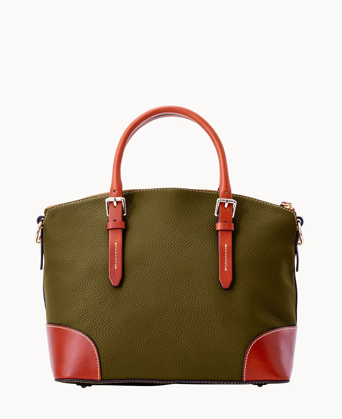Pebble Grain Domed Satchel