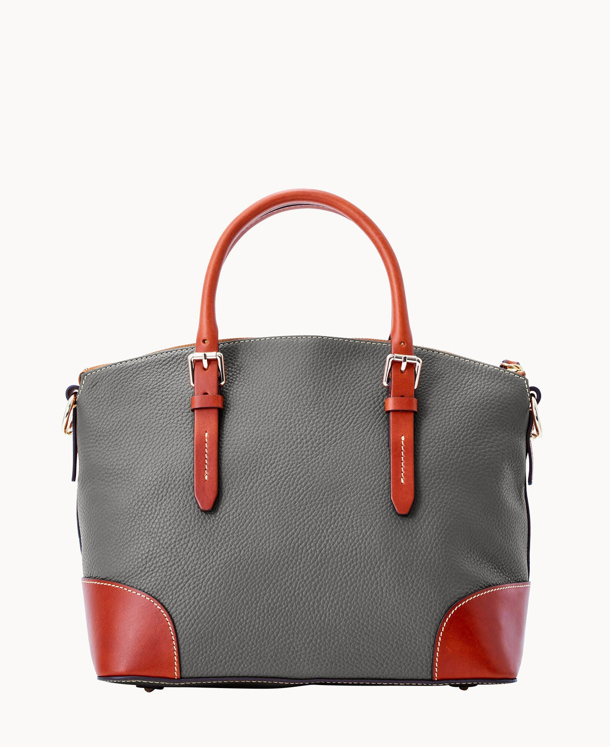 Pebble Grain Domed Satchel