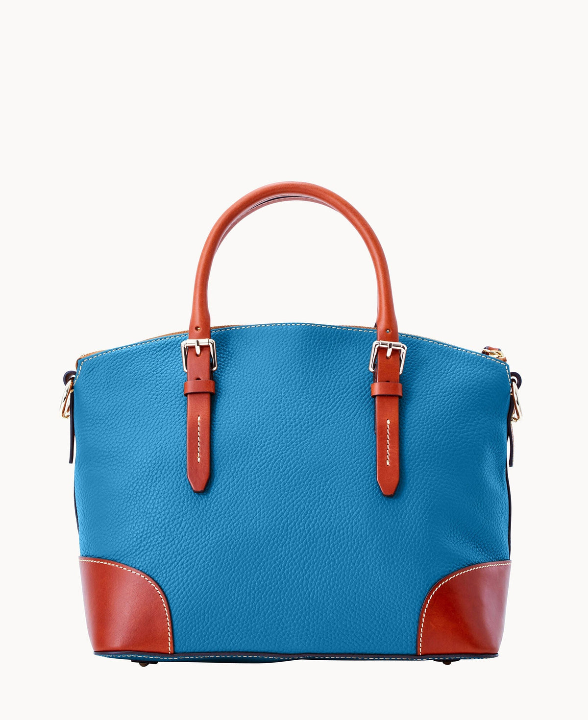 Pebble Grain Domed Satchel