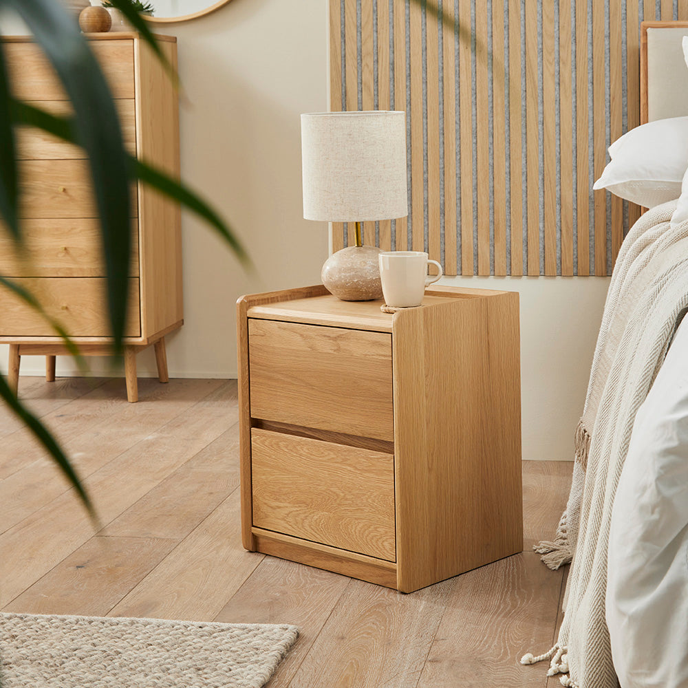 Beckett Oak Bedside Table