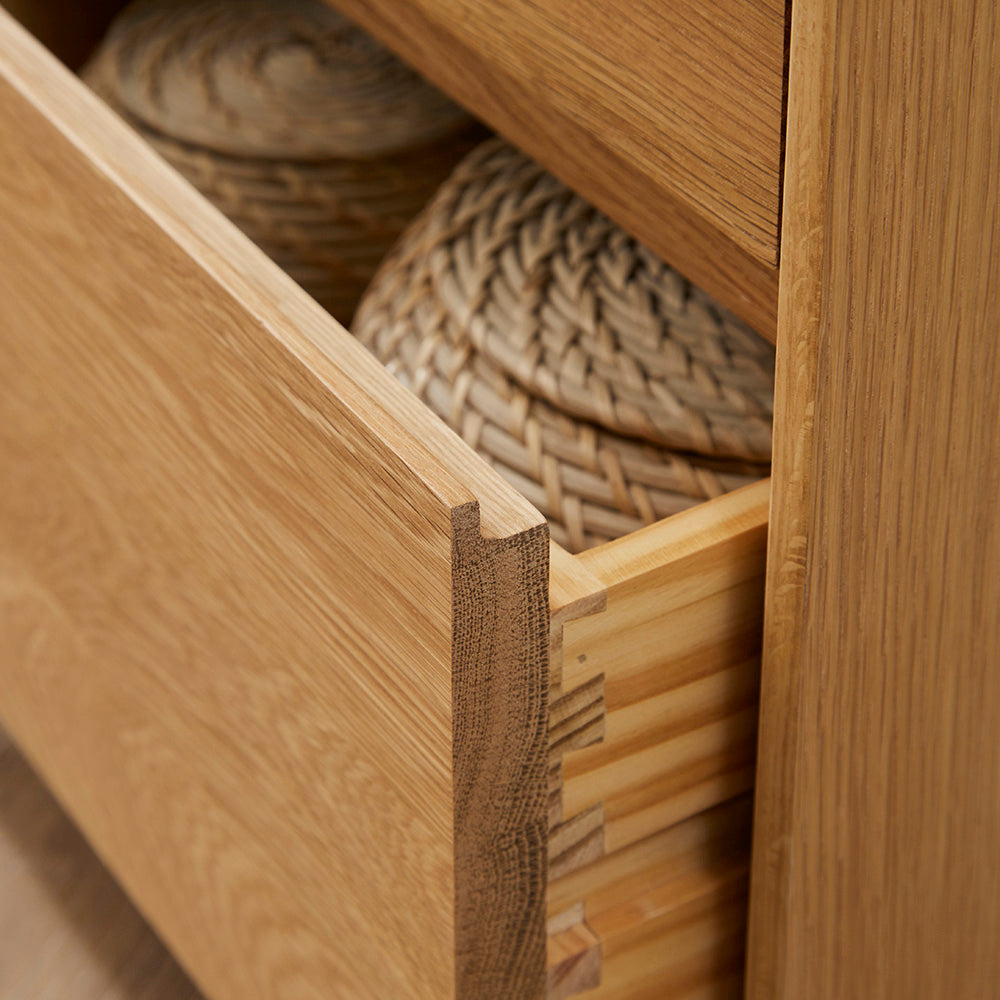 Beckett Oak Bedside Table