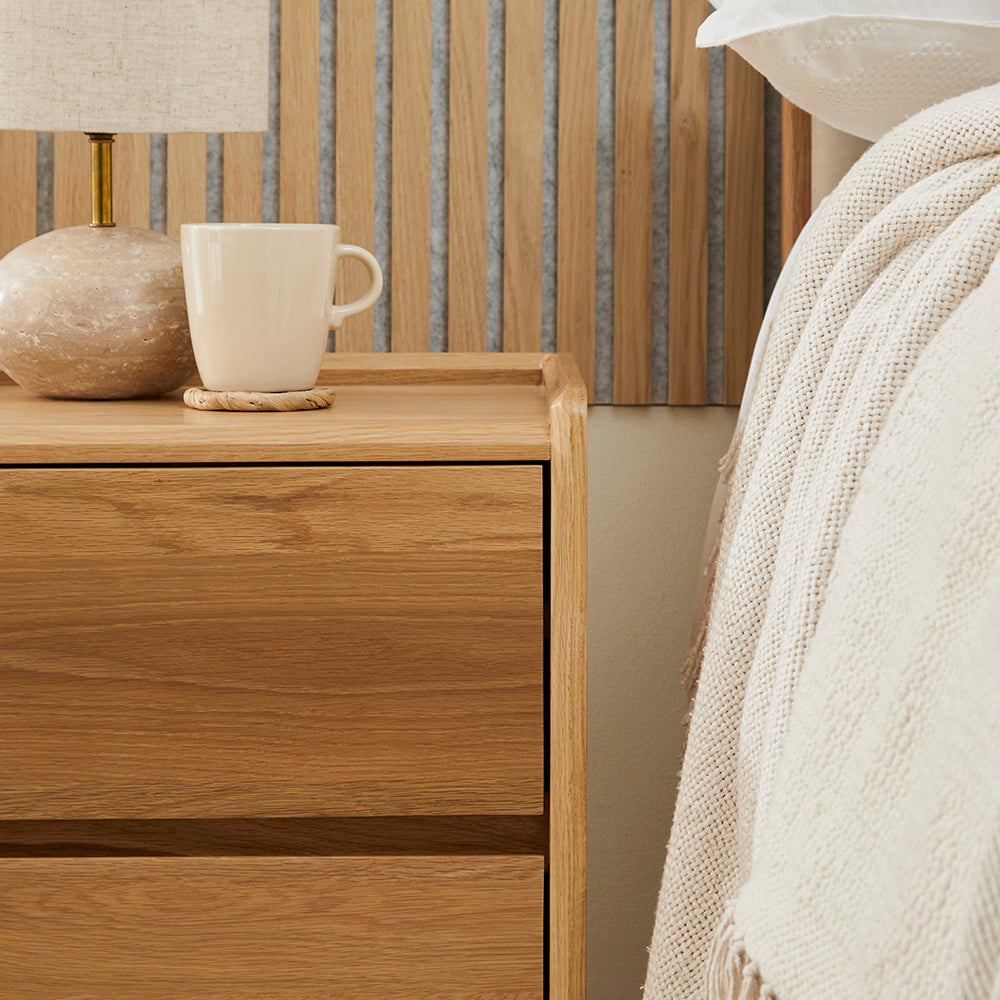 Beckett Oak Bedside Table