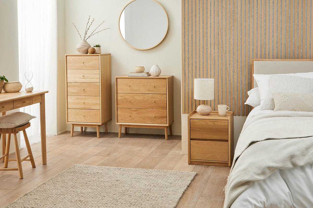 Beckett Oak Bedside Table