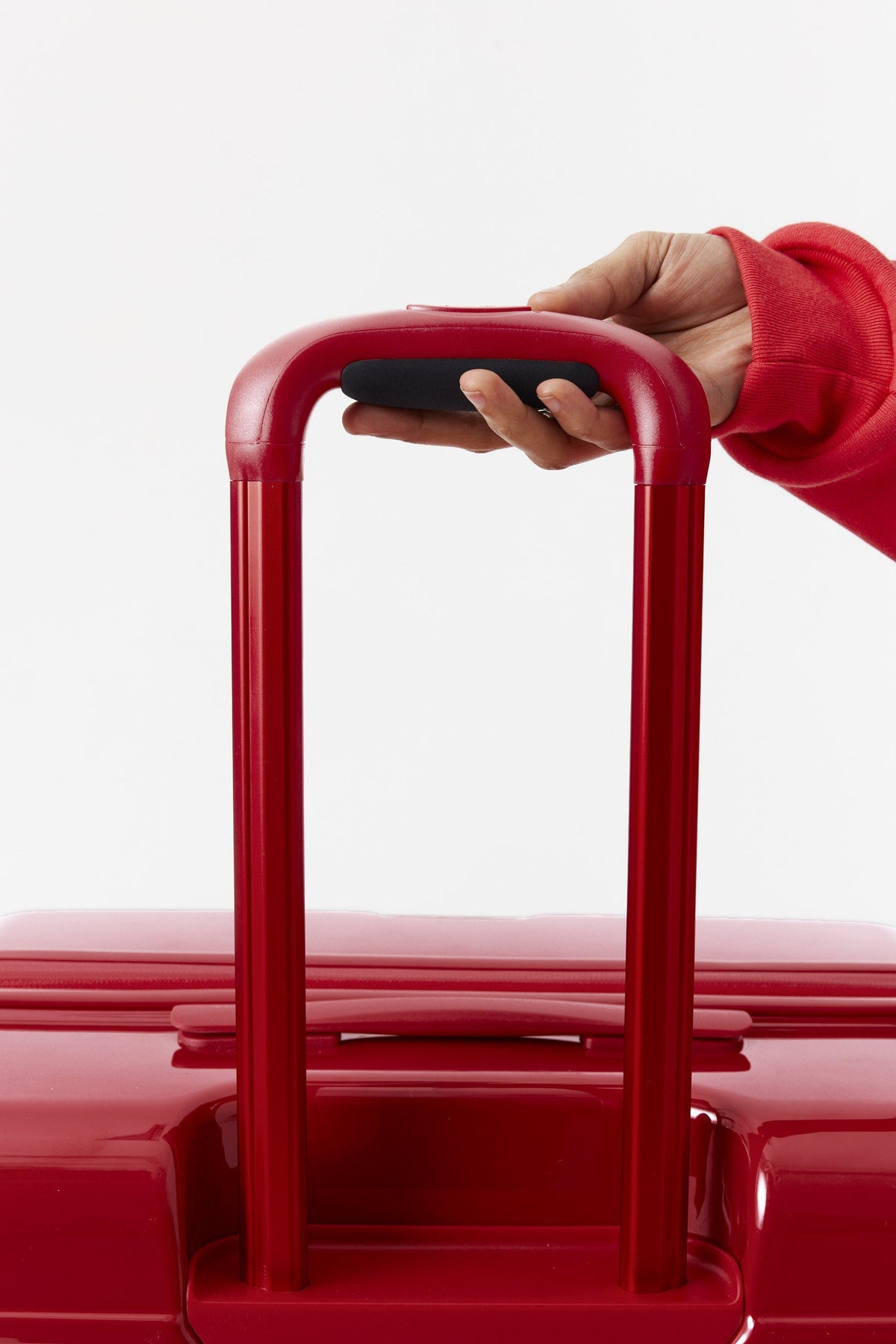 The Large Check-In Roller in Text Me Red