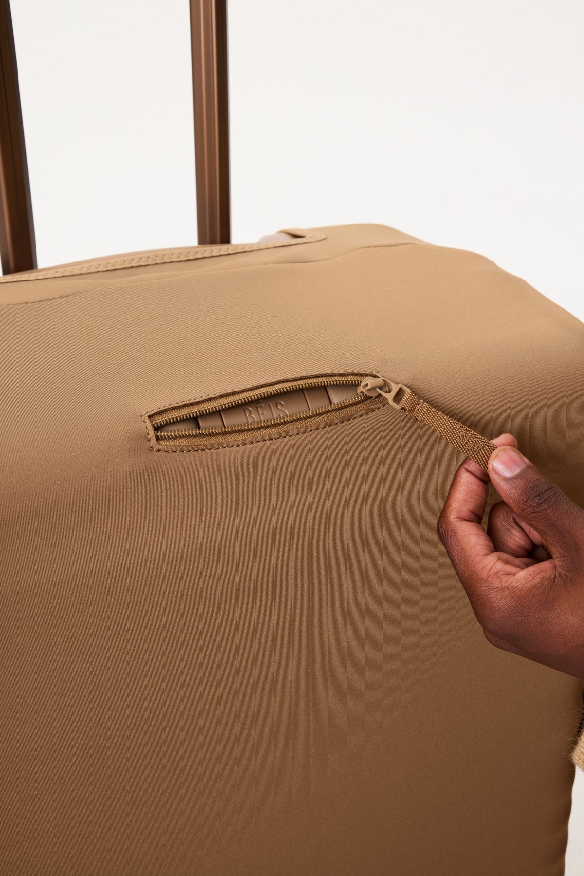 The Small Carry-On Luggage Cover in Camel