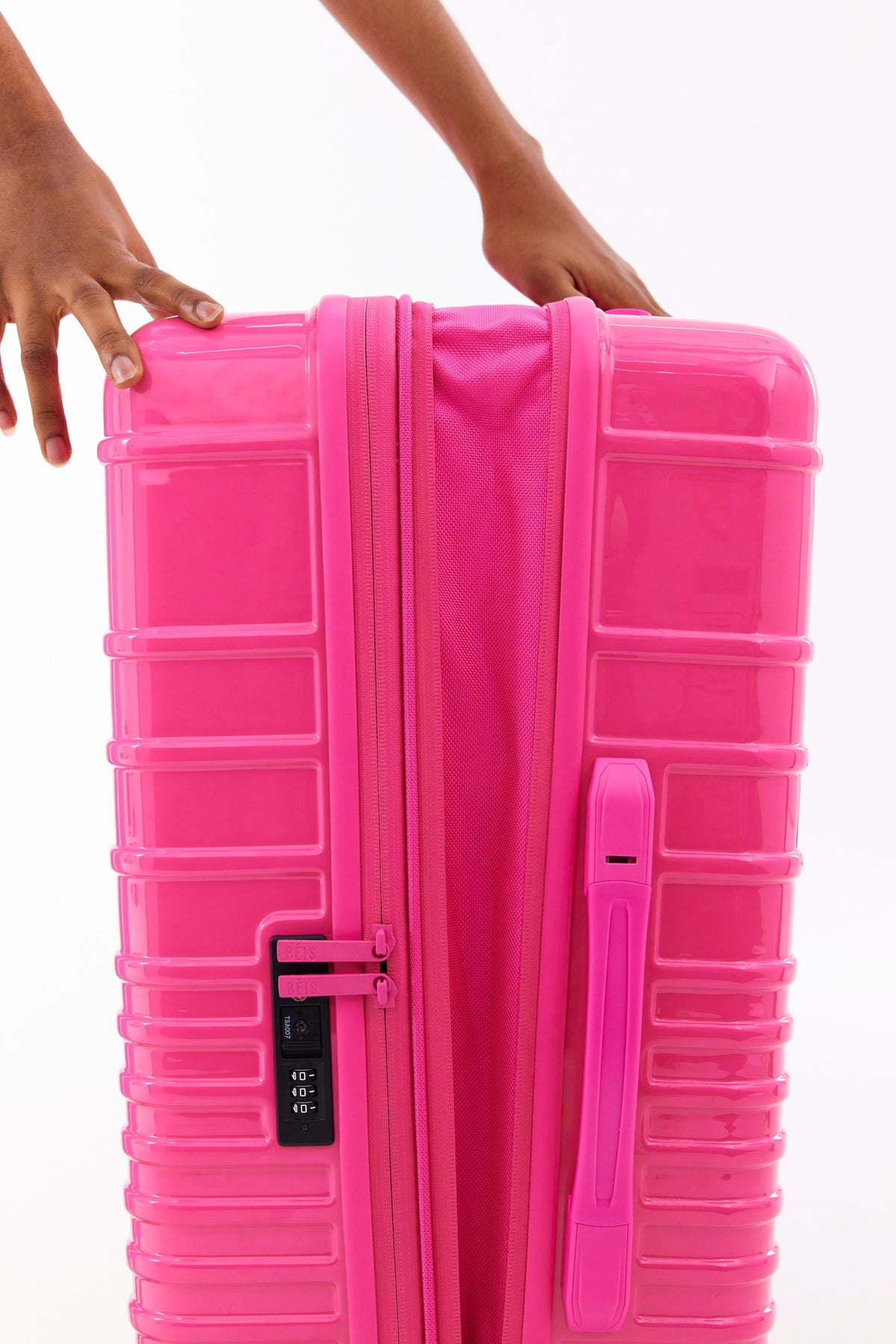 The Medium Check-In Roller in Barbie™ Pink