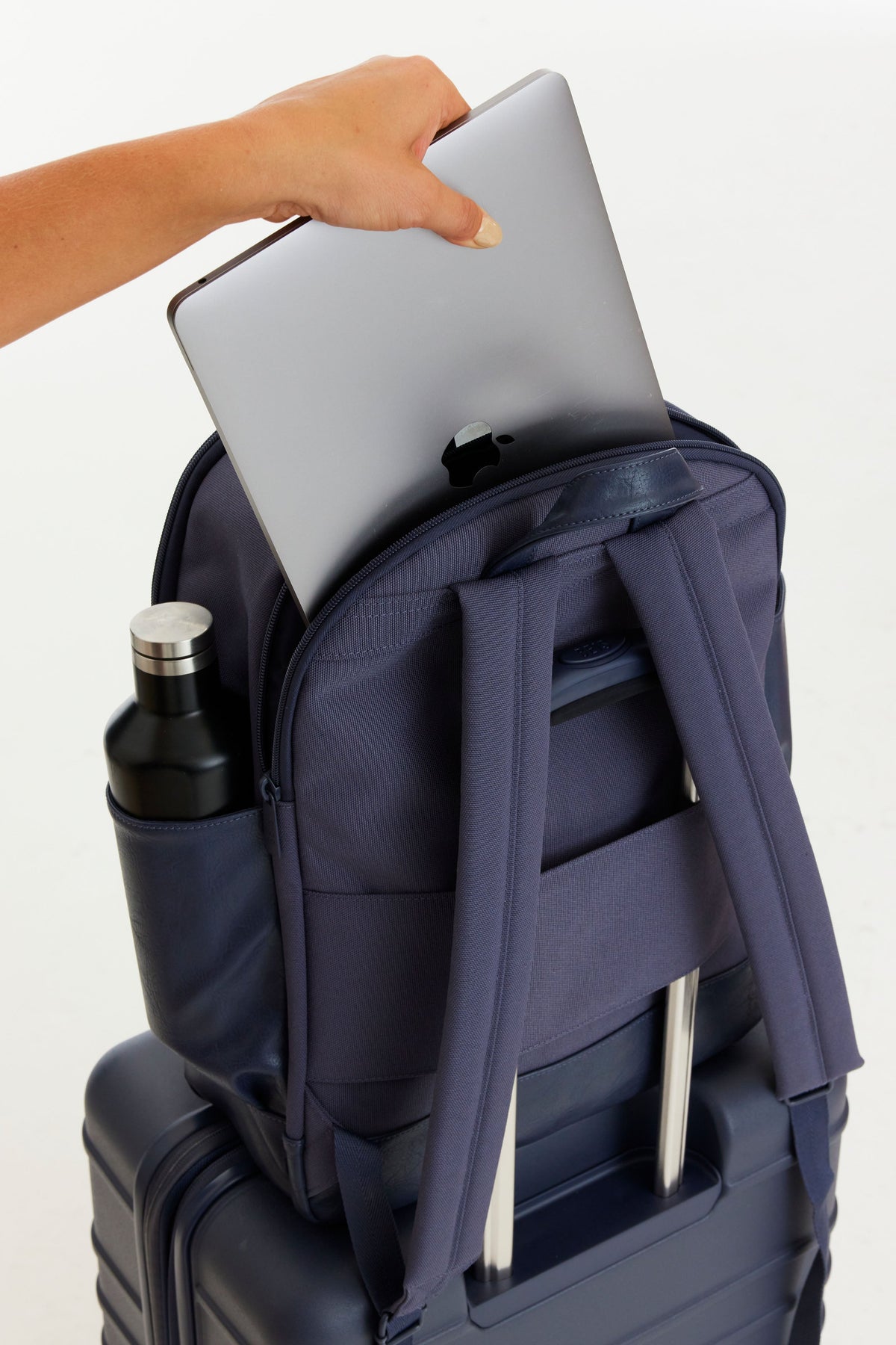 The Travel Backpack in Navy