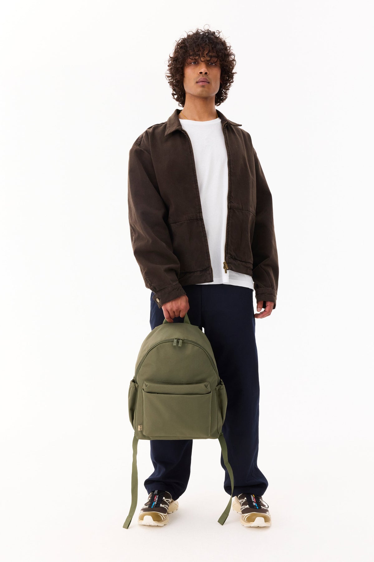 The BÉISics Backpack in Olive