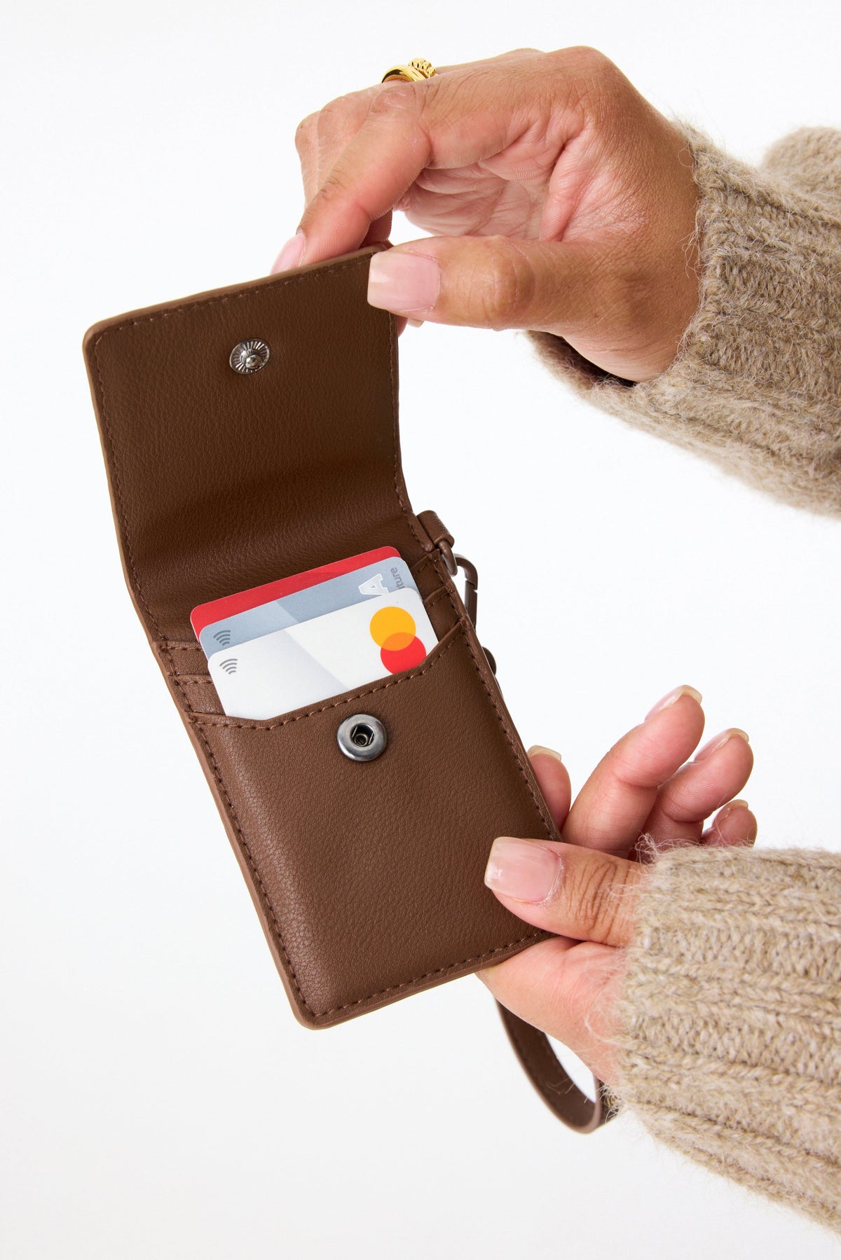 The ID Wristlet in Maple