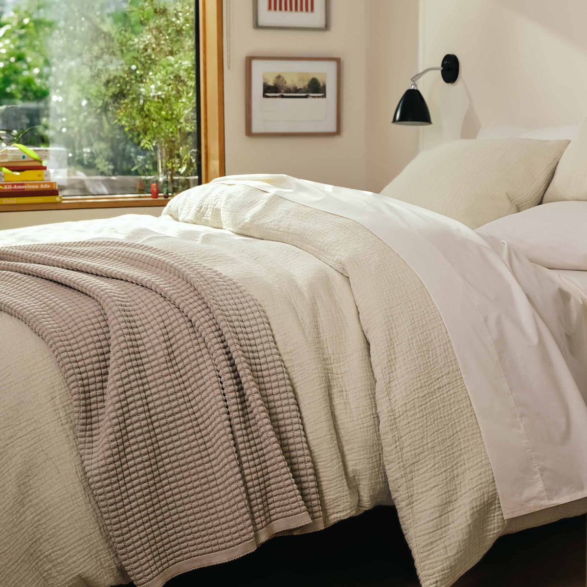 Breezeweave Crinkle Cotton Duvet Cover - Last Call