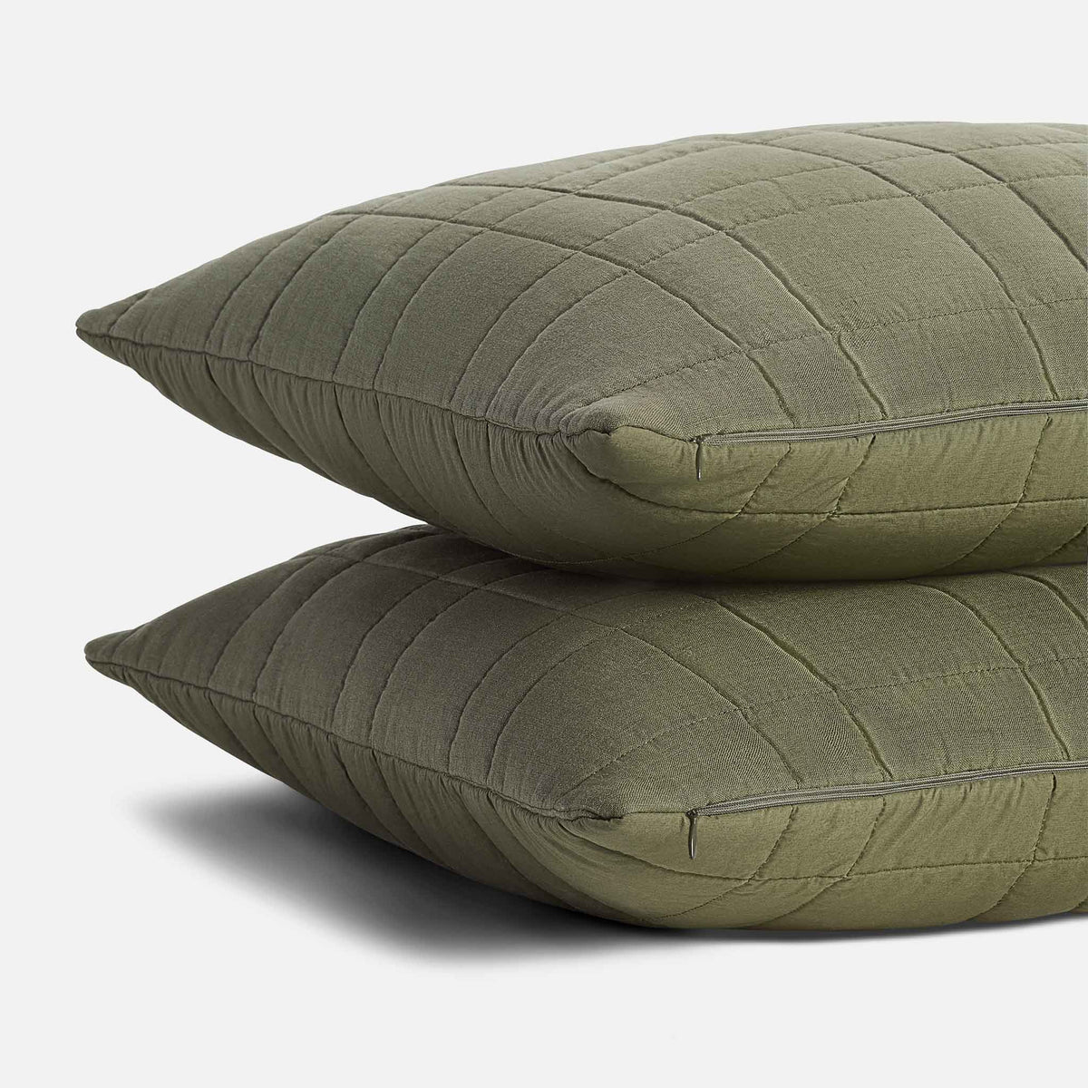 Washed European Linen Quilt Set