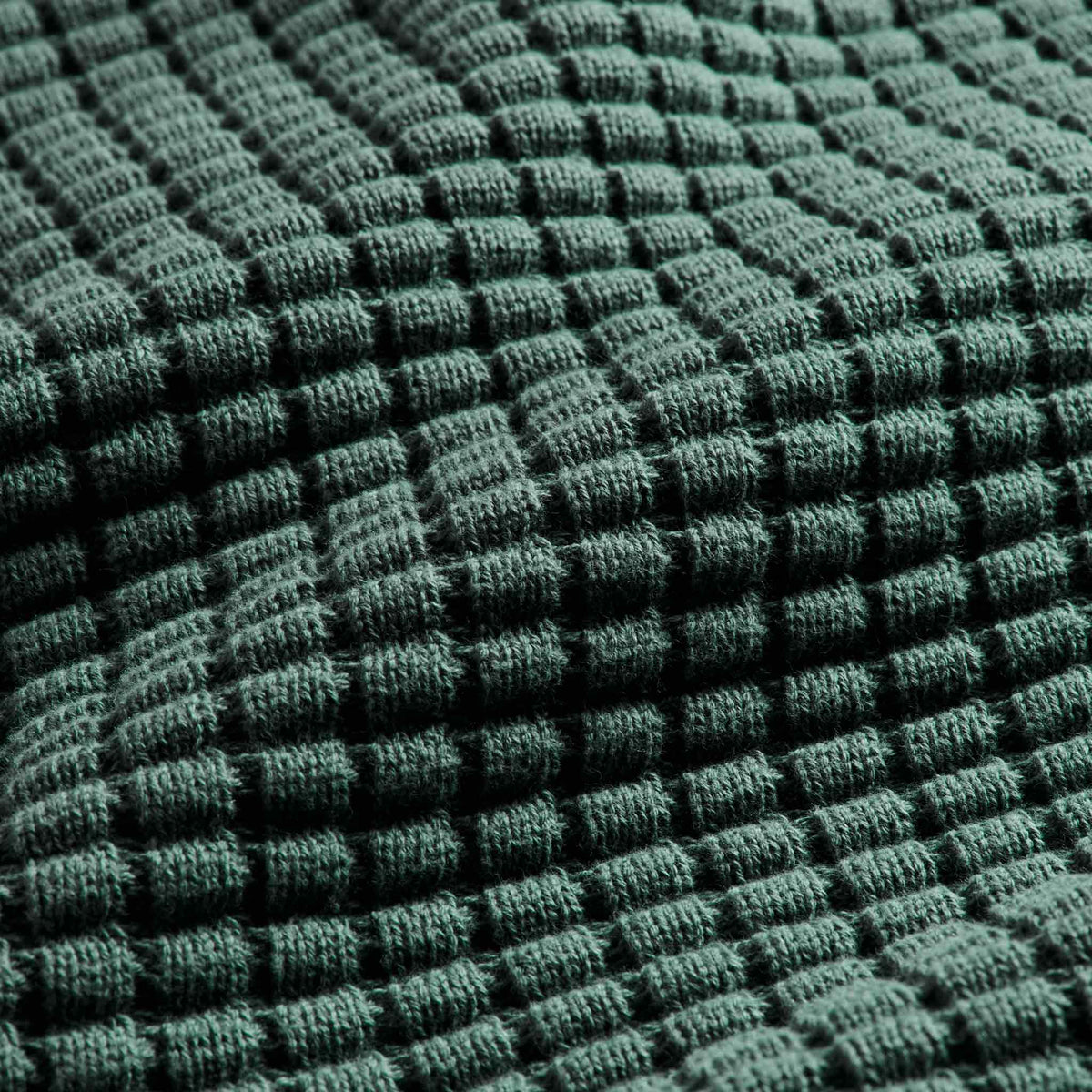 Grid Knit Cotton Throw Blanket - Last Call