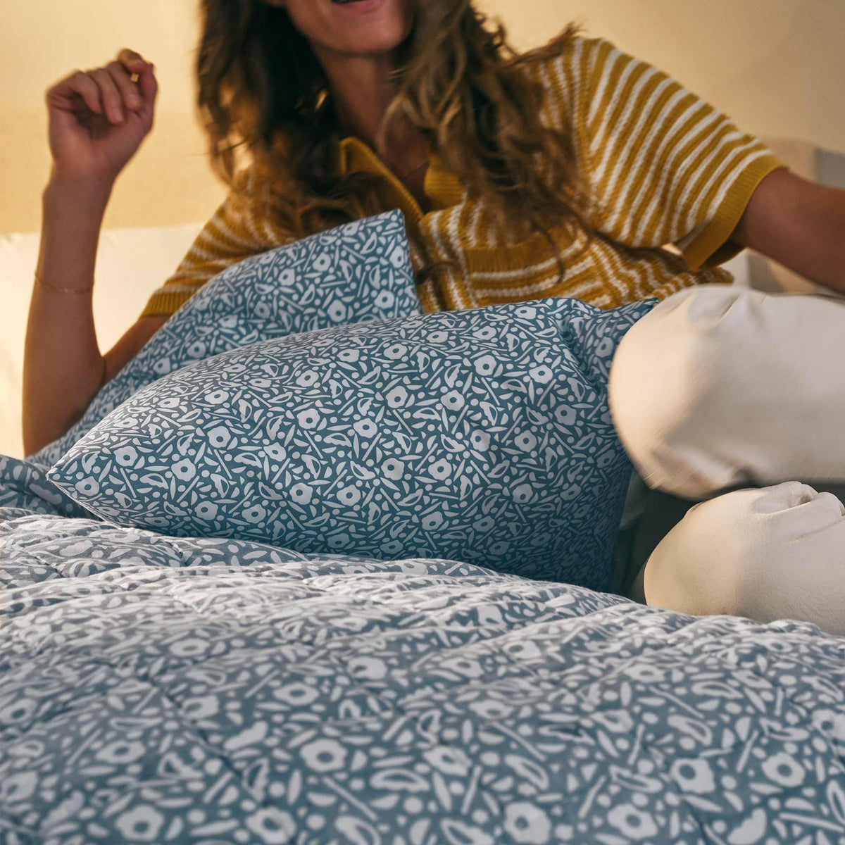 Caroline Z. Hurley Blockprint Quilt