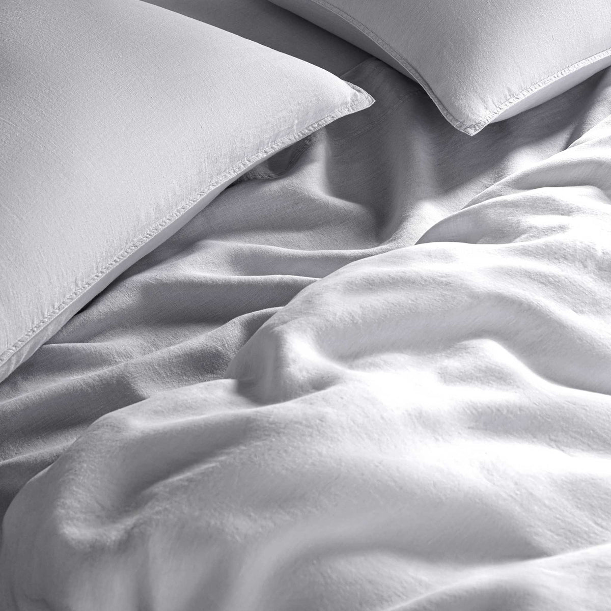 Washed European Linen Duvet Set Bundle