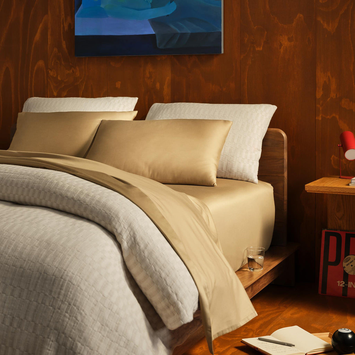 Woven Checkerboard Duvet Cover - Last Call