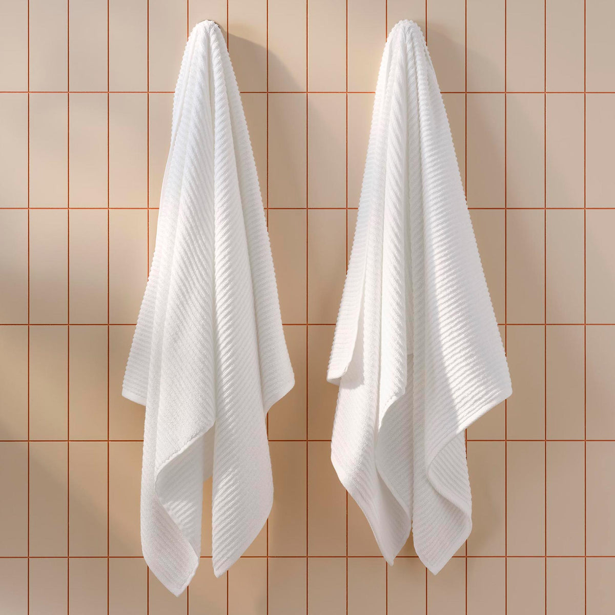 Ribbed Cotton TENCEL™ Set of 4 Bath Towel Bundle