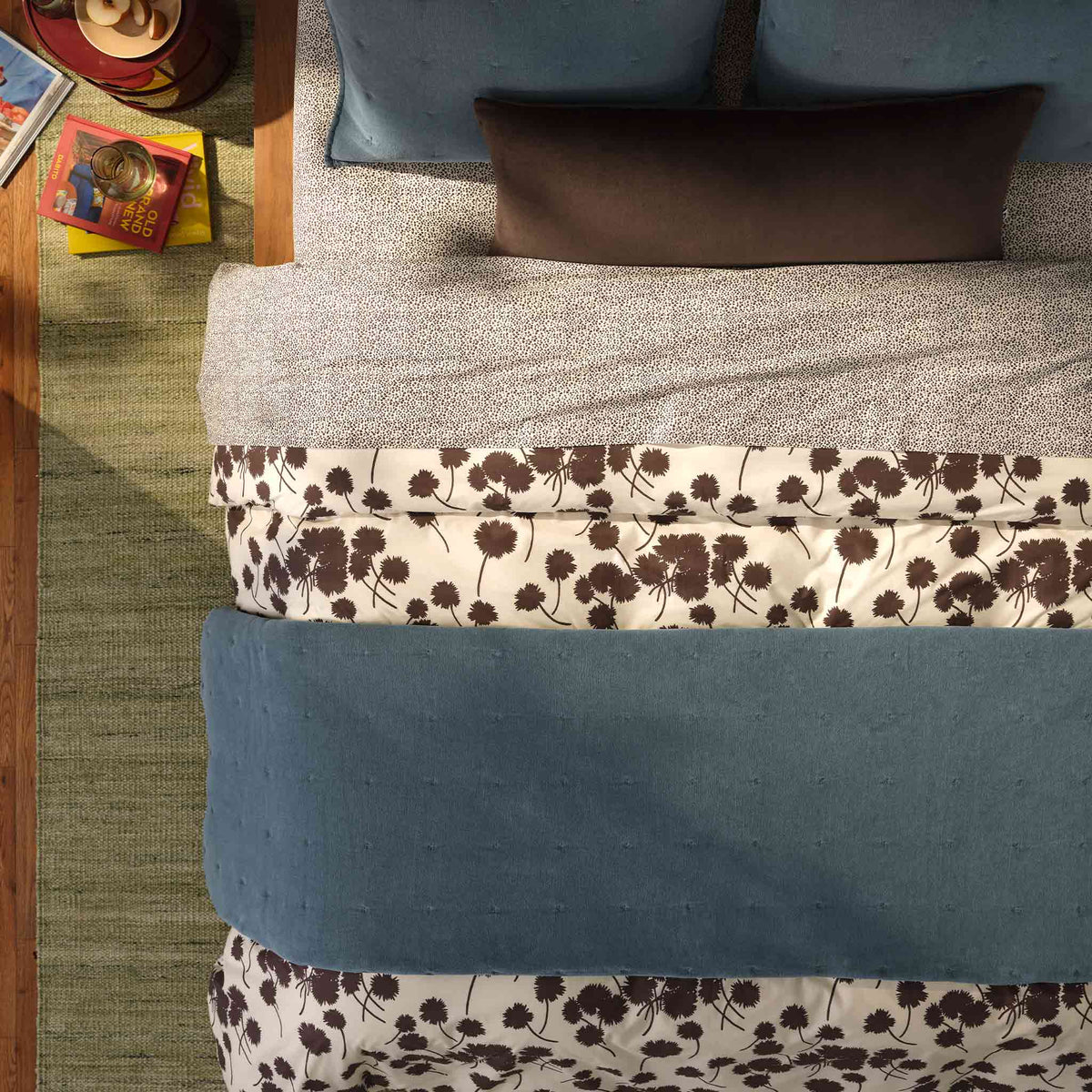 Washed Velvet Quilt Set