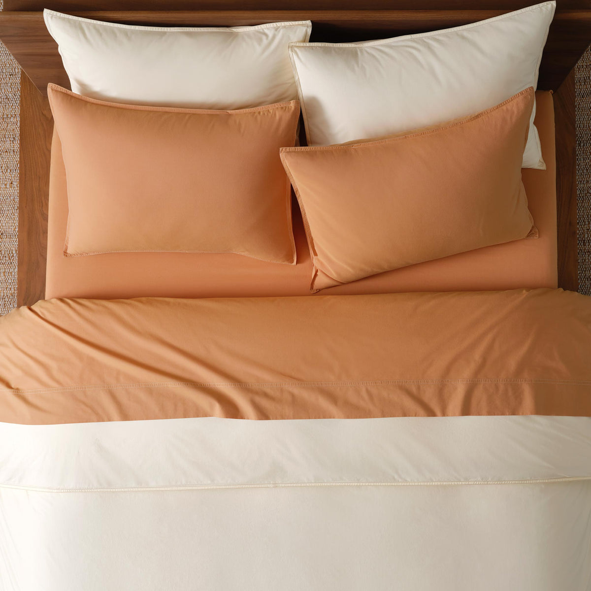 Set of 2 Washed Classic Percale Core Sheet Set Bundle