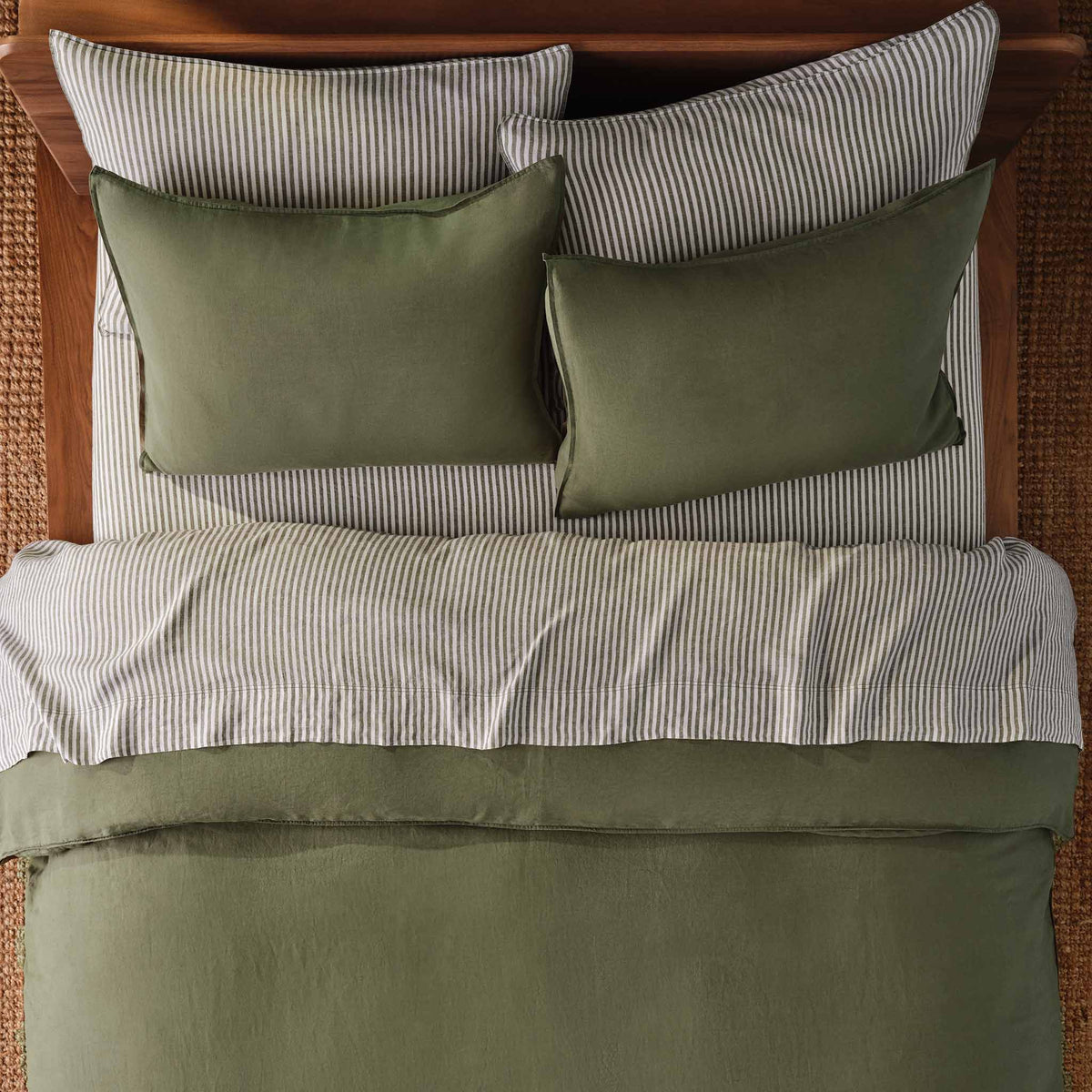 Washed European Linen Duvet Set Bundle