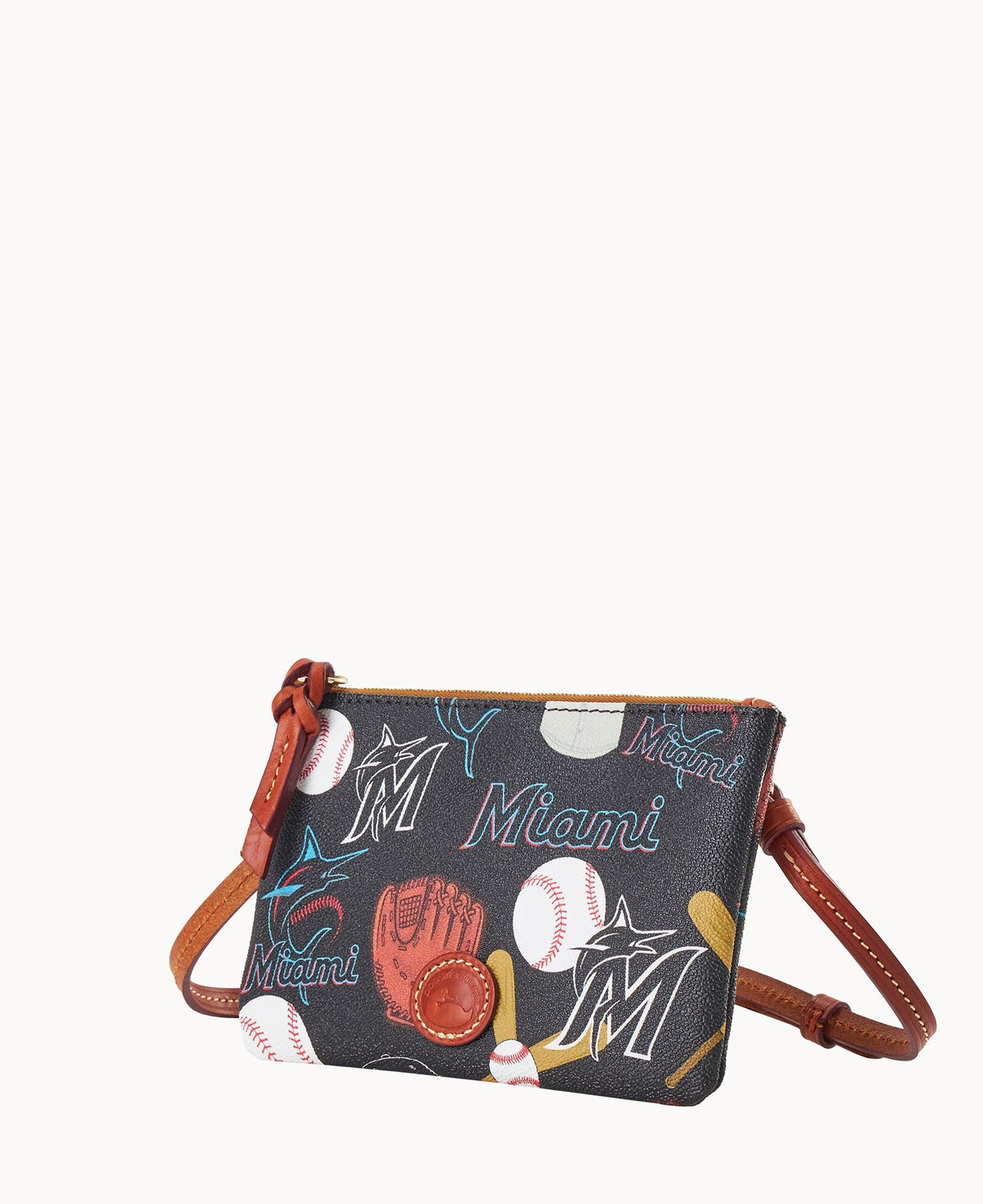 MLB Marlins Top Zip Crossbody